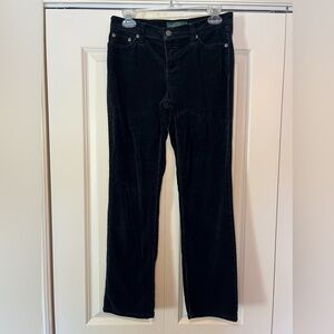 Lauren Ralph Lauren women’s black corduroy pants. Size 4 petite.